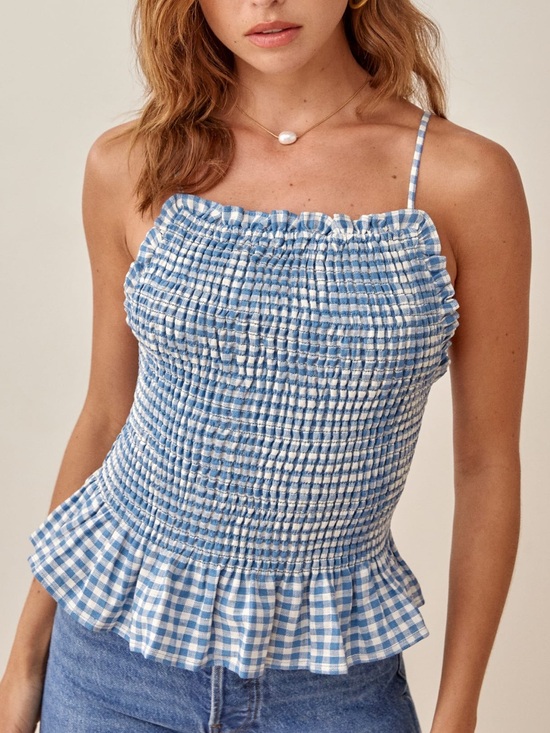 Reformation Tops - LIKE NEW Reformation Women’s Oswald Linen Top Tank